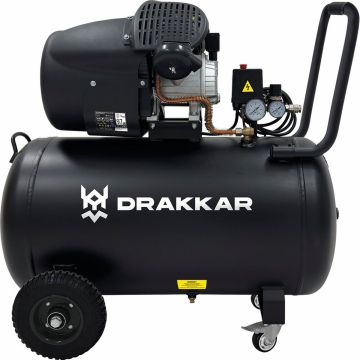 Compresseur coaxial 100L 8 bar 3CV 230v, DRAKKAR