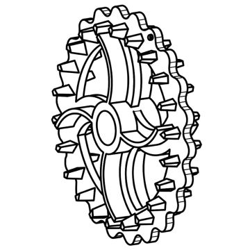 Roue croskill léger Ø370/70, RFT37700, QUIVOGNE, pièce origine