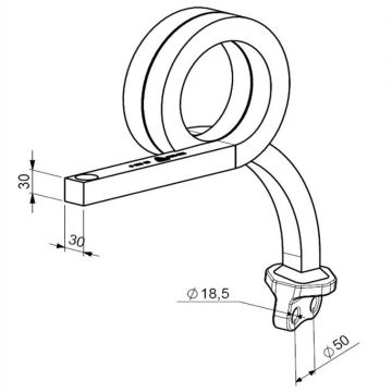 Sécurité 3D Best Arrière avec 2x Ø18 à 50, TCS-SR30-502, AGRISEM, pièce origine