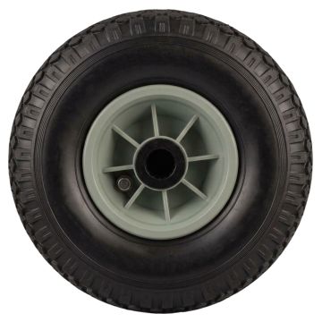 Roue de brouette gonflée diamètre 360 mm charge 150 kg pour axe de 20 mm - S1006P 3.50-8 R20, CAUJOLLE