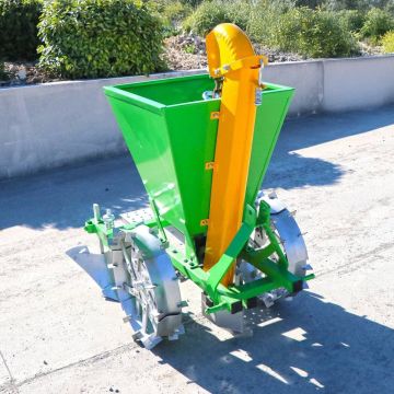 Planteuse GEMINI 1 ou 2 rangs, Capacité 90 à 300 kg, roues métalliques, pomme de terre,  BOMET