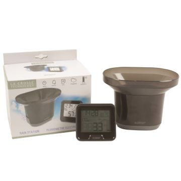Pluviomètre électronique avec un capteur thermomètre intérieur, LA CROSSE TECHNOLOGY