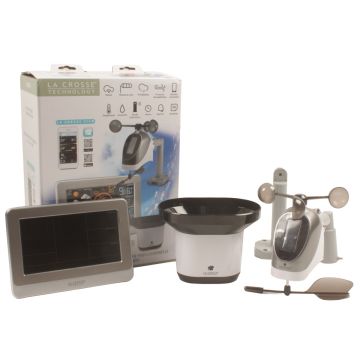 Station météo agricole professionnelle, multifonction : thermomètre, pluviomètre, anémomètre, La Crosse TECHNOLOGY