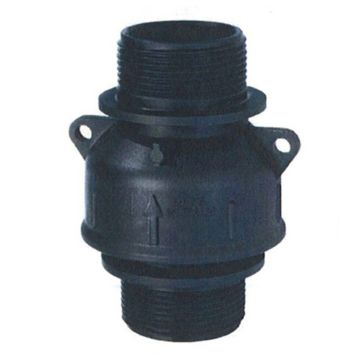 Clapet anti-retour 1" 1/4 M-M, H 24 x L 105 x X 77mm, pression maximale 7 bars