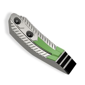 Soc carbure avec plaquette arrière et rechargement, pour déchaumeur à dents, cultivateur, AMAZONE, 78708734 - 78708804, pièce interchangeable