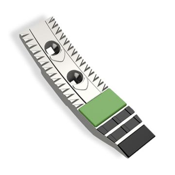 Soc carbure avec rechargement et renfort acier, pour déchaumeur à dents, cultivateur, KOCKERLING, 936464 - 919430 - 506008 - 506006, pièce interchangeable