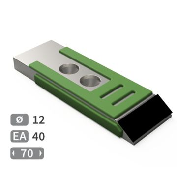 Pointe avec plaquette carbure et rechargement, pour déchaumeur à dents, cultivateur KVERNELAND, 70x20 mm, 083068R, KK053090R, KK063090R, pièce interchangeable