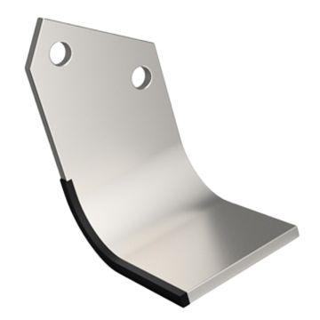 Lame de fraise équerre droite 195x110x10mm, avec plaquettes carbure pour rotavator HORSCH, 00310001, 109960, 00310003, pièce interchangeable