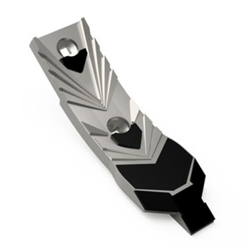 Pointe avec plaquette carbure et renfort acier, pour déchaumeur à dents, cultivateur LEMKEN, 310x80 mm, 3374441 - 33710008 - 33710031, pièce interchangeable