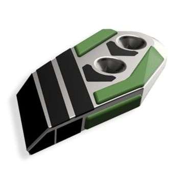 Pointe carbure, rechargement et plaquettes arrière 90x20mm pour charrue KUHN HUARD, 622164, 622128, 622174, H0408550, droit, pièce interchangeable