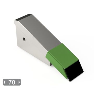 Soc 70mm avec plaquettes carbure et rechargement pour décompacteur GASCON, écartement 40mm, pièce interchangeable