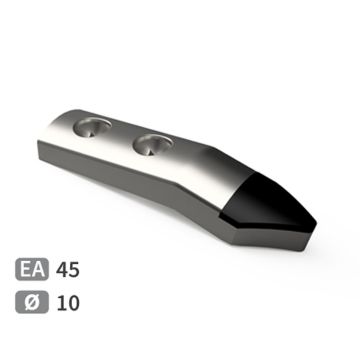 Sabot avec plaquettes carbure pour de semoir, fertiliseur UNIVERSEL, 172x45 mm, pièce interchangeable