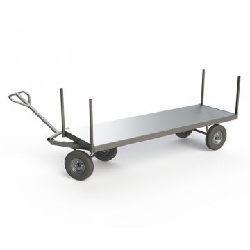 Remorque à 4 roues de transport de paille