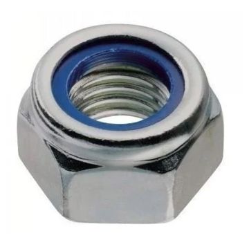 Ecrou Nylstop M20 - 8.8 - zingué blanc - DIN985, AGRISEM, Origine