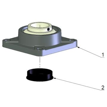 Kit palier Ø60mm pour AGRISEM, PAL-510-L6-001, pièce origine