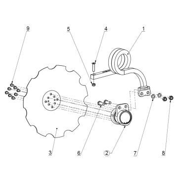 Kit 3D S35 Longue S610 Disque standard, AGRISEM, CD35L-S611-00, Avant, Origine
