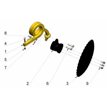 Kit 3D S35 Longue S560 Disque Mulch, AGRISEM, CD35L-S564-00, Arrière, Origine