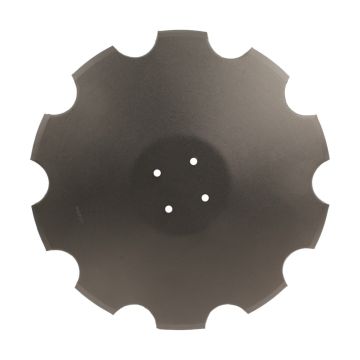 Disque crénelé 520x5 mm, 5 trous, pour déchaumeur à disques KVERNELAND Qualidisc, RF3010497, pièce interchangeable