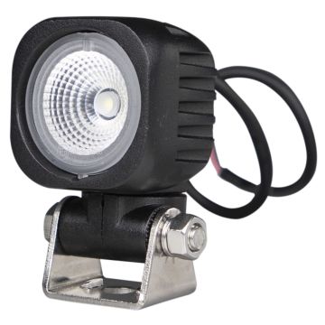 Phare de travail 1 LED 800Lm carré 10/30V, 10W, support pivotant, OSRAM