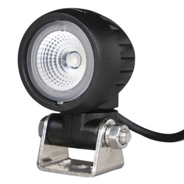Phare de travail 1 LED 800Lm rond 10/30V, 10W, support pivotant, OSRAM
