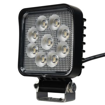 Phare de travail 36 LED 2880Lm carré, 10/30V, 36W, support pivotant, OSRAM