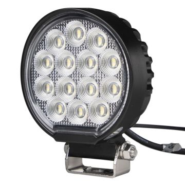 Phare  de travail 56 LED 4480Lm rond, 10/30V, 56W, support pivotant, OSRAM