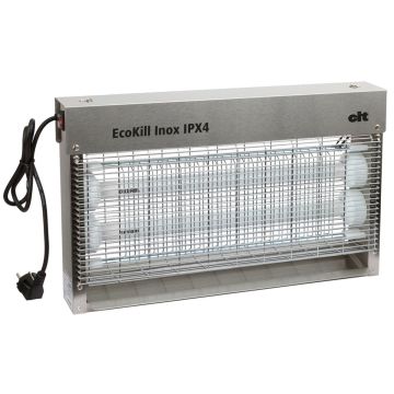 Tue-mouches 2 x 15W inox EcoKill
