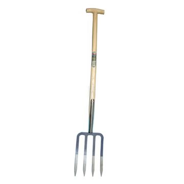 Fourche bêche 4 dents avec manche