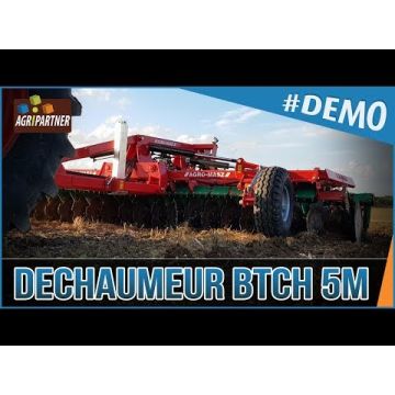 Déchaumeur à disques BTCH, de 5.00 ou 6.00 mètres, châssis trainé version repliable, AGRO-MASZ