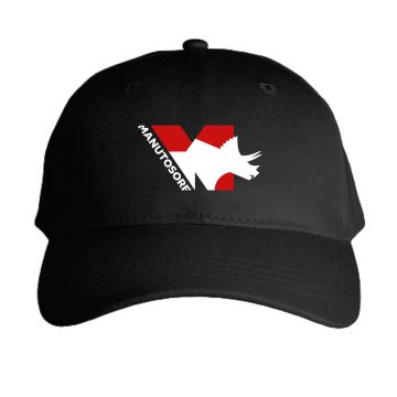 Casquette MANUTOSORE, noir & rouge