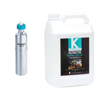 Vaporisateur de dégrippant rechargeable 227ml avec joint viton et 5 litres de dégrippant KARZHAN
