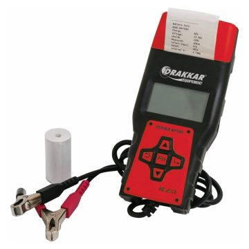 Testeur de batterie digital 12/24V pour charge/résistance/démarrage, avec imprimante