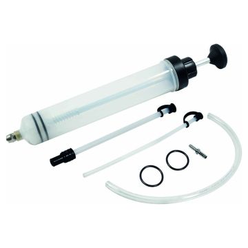 Seringue à huile 500 ml, 390 mm, Ø60 mm, PVC graduée, translucide, 10219