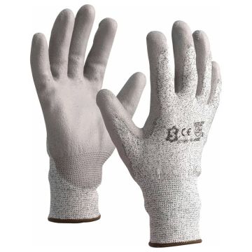 Gants anti-coupure multifibres enduit PU sur paume et doigts, taille 10 (XL)