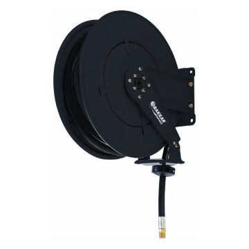 Enrouleur de tuyau automatique fixe pour graisse 400 bar, 20 mètres x 1/4", DRAKKAR