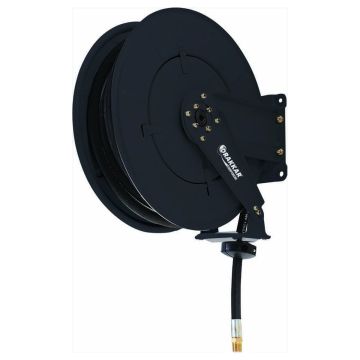 Enrouleur de tuyau automatique fixe pour graisse 210 bar, 18 mètres x 1/2", DRAKKAR