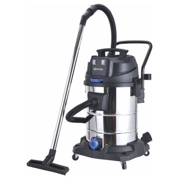 Aspirateur eaux et poussières cuve inox 60L, 2400W, dépression 18kPa, STILKER