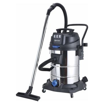 Aspirateur eau et poussières cuve inox 80L, 3000W, dépression 17Kpa, STILKER