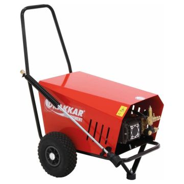 Nettoyeur haute pression eau froide DRAKKAR, 380V, 170 bar, débit 26 l/min - 1560 l/h, système total stop avec flexible 20 mètres