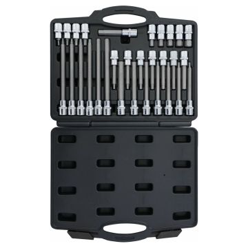Coffret de 30 pièces - douilles tournevis 1/2" avec embout hexagonal, DRAKKAR