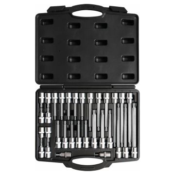 Coffret de 32 pièces - douilles tournevis 1/2" avec embout Torx, DRAKKAR