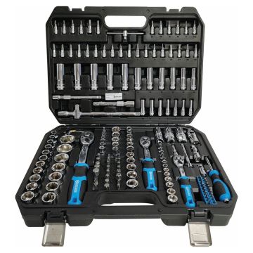 Coffret de 172 douilles 1/4" 3/8" 1/2", STILKER