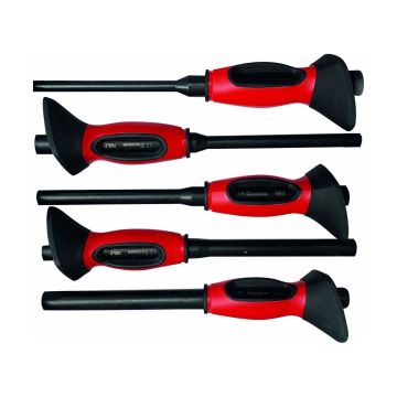 Lot de 5 chasse-goupilles 10-12-14-16-18 mm avec manche bi-matière, DRAKKAR