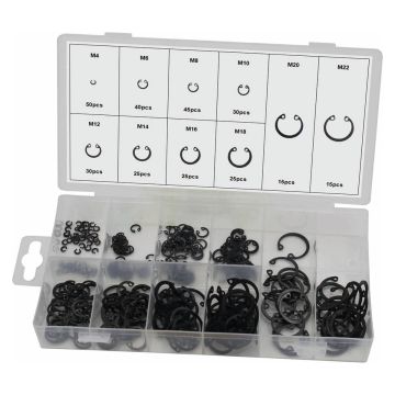 Coffret de 300 circlips intérieurs de M4 à M22, STILKER