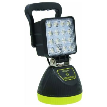Projecteur LED magnétique 48W sur batterie, 3000 lumens pour éclairage intérieur, véhicules utilitaires ou autres