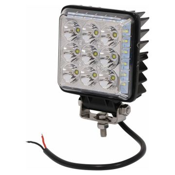 Phare de travail carré LED 10/30V 4000 Lumens, avec faisceau large et longue portée
