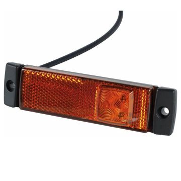 Feu de position LED rectangle 10/30V orange à fixer