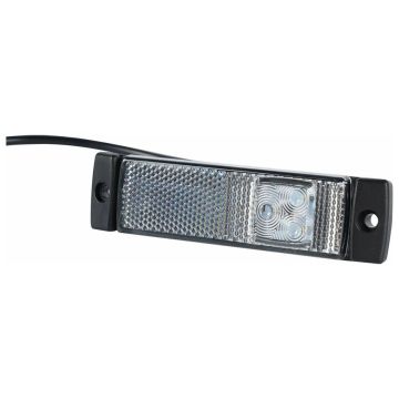 Feu de position LED rectangle 10/30V blanc à fixer
