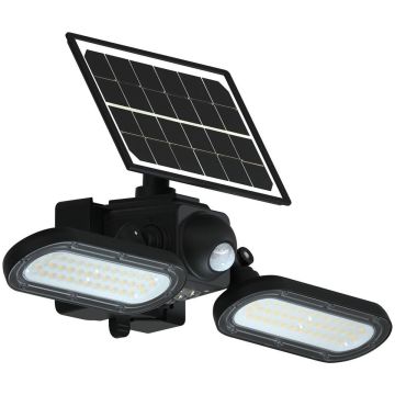 Projecteur LED solaire 1400 lumens 15W avec détecteur Satellite, DRAKKAR