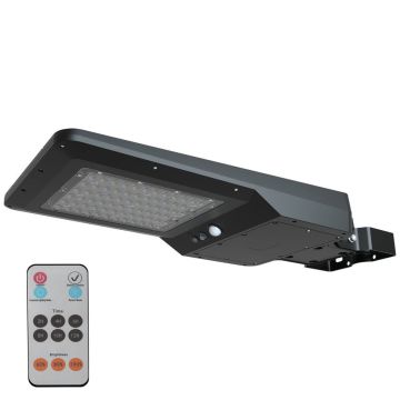 Lampadaire solaire LED 6000 lumens 40W avec détecteur et télécommande